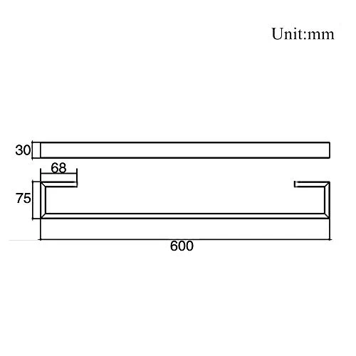 Celbon Portasciugamani da Parete Acciaio Inox SUS304 con Supporto Acciaio Cromato Porta salviette Parete per Bagno e Cucina…