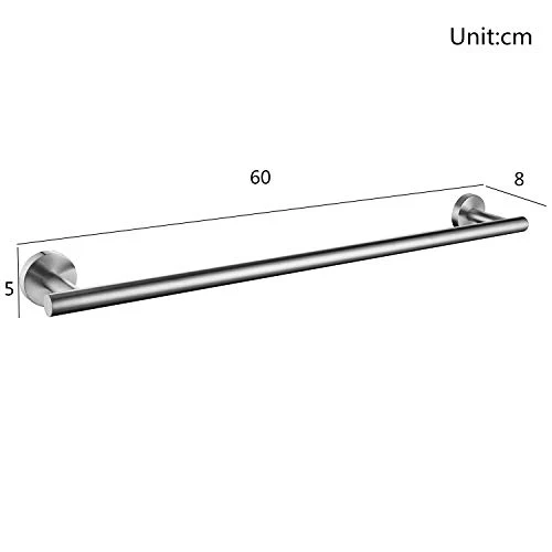 Celbon Portasciugamani Da Parete Acciaio Inox SUS304 con Supporto Acciaio Spazzola Porta salviette parete per Bagno e Cucina…