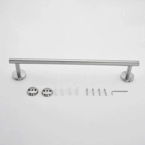 Celbon Portasciugamani Da Parete Acciaio Inox SUS304 con Supporto Acciaio Spazzola Porta salviette parete per Bagno e Cucina…