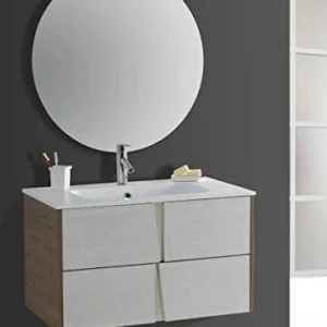 Set Mobile Lavabo Specchio LED Arredo Bagno Moderno Philadelphia90 CERAMICHEMIRANDA-Rovere Ceramiche Miranda