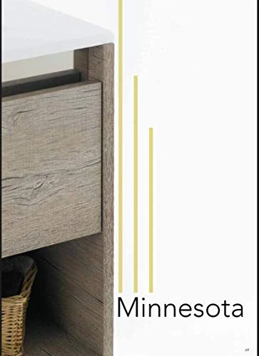 Set Mobile Lavabo Specchio LED Arredo Bagno Moderno Minnesota80 CERAMICHEMIRANDA-Nuvola Ceramiche Miranda