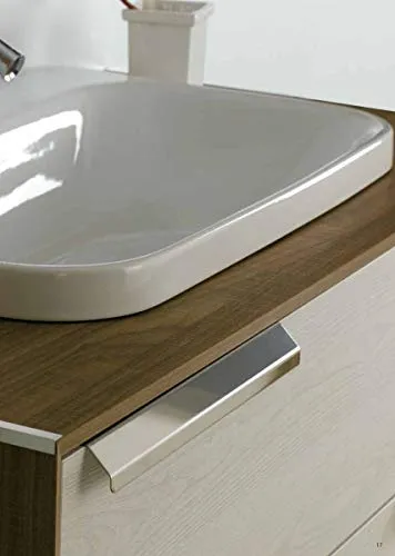 Set Mobile Lavabo Specchio LED Arredo Bagno Moderno Boston100 CERAMICHEMIRANDA-Larice Ceramiche Miranda