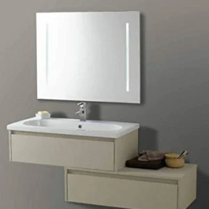 Set Mobile Lavabo Specchio LED Arredo Bagno Moderno Danimarca135 CERAMICHEMIRANDA-Etna Ceramiche Miranda