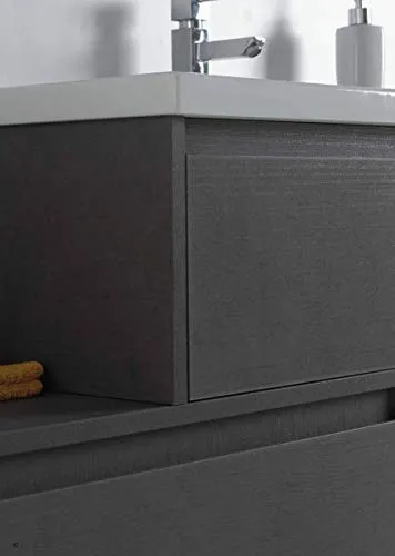 Set Mobile Lavabo Specchio LED Arredo Bagno Moderno Danimarca135 CERAMICHEMIRANDA-Etna Ceramiche Miranda