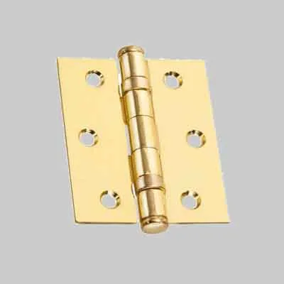 CERNIERA CON CUSCINETTI E SFERE mm 90x75 - Ottonata - Conf. 2 Pezzi. Prezzo per Coppia.