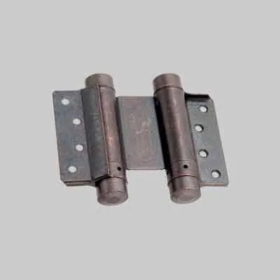 CERNIERA MOLLA DOPPIA AZIONE mm 100 - Nichelato - 2 pezzi. Prezzo per Coppia.