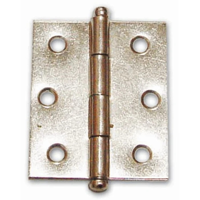Cerniera Nichelata per Mobili con Perno Sfilabile 70X55 mm conf. 24 Pz