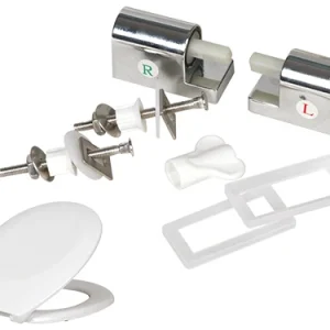 Cerniere ABS per sedili WC Brixo termoindurente Comfort. Prezzo per Coppia.