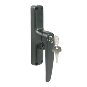 CG94 - SET MANIGLIA ZAMA VERNICIATA PER ASTE ESTERNE MANO SX NERO COMPLETA DI CHIAVI