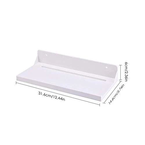 Mensola da bagno con ventosa ecologica super forte, senza bisogno di trapano e chiodi, plastica ABS, facile da installare...