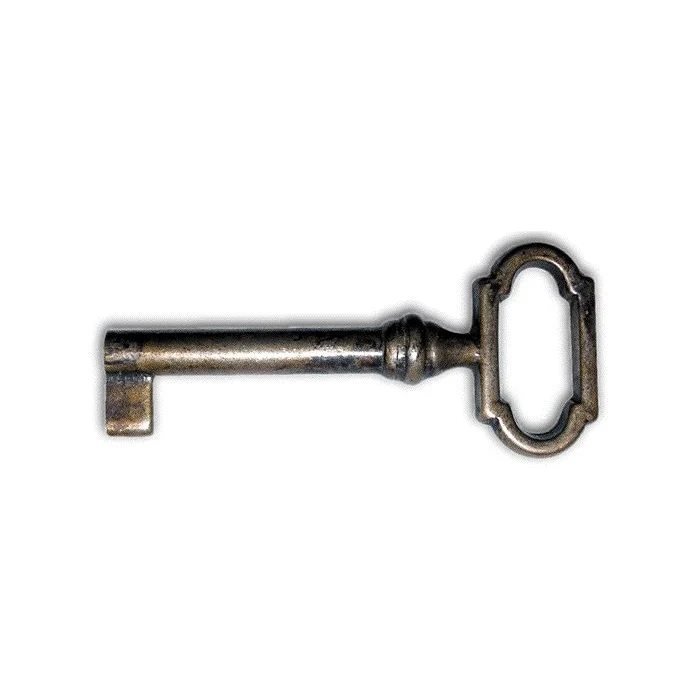 Chiave per Mobili Ottone Antico 33727 Metal Style 27x61 mm