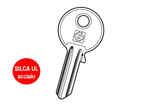 Chiavi Silca casa Universal UL acciaio. Prezzo per Pezzo.