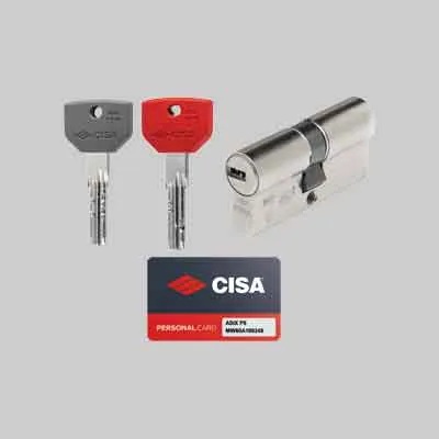 CILINDRO EUROPEO DA INFILARE ASIXP8 ART. 0Q310 CISA mm 100 (24,5+10+64,5). Prezzo per Pezzo.