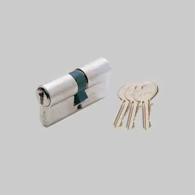 CILINDRO SAGOMATO DOPPIO PROFILO NICHELATO 'F5' ISEO mm 60 (25+10+25). Prezzo per Pezzo.