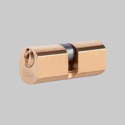 CILINDRO SAGOMATO DOPPIO PROFILO OTTONE 'F5' ISEO mm 70 (30+10+30). Prezzo per Pezzo.