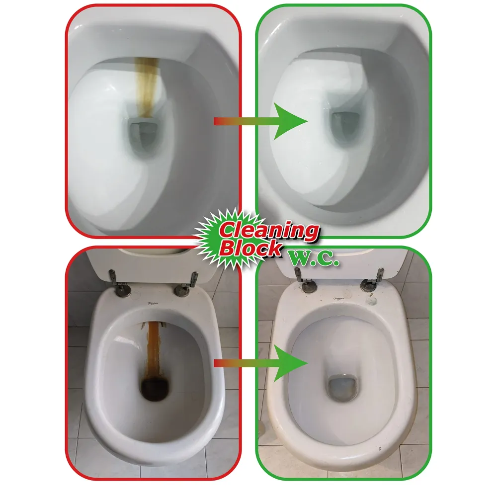 Cleaning Block WC 10008Ei - Confezione da 4 stick per rimuovere macchie di calcare, incrostazioni e altra sporcizia incros...