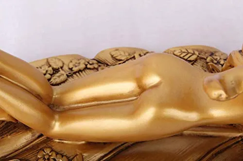 COLiJOL Artigianato Resina Bellezza Sexy Decorazione per la Casa Decorazione per Portabottiglie Regalo Di Nozze Creativo,Oro