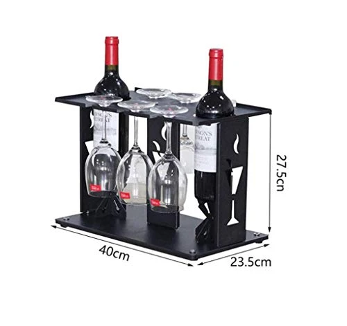 COLiJOL Portabottiglie Ferro Battuto Soggiorno Cucina Portaoggetti Portabicchieri Portabottiglie Decorazione Di Moda