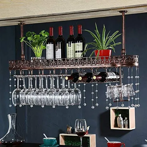 COLiJOL Portabottiglie per Vino Portabottiglie per Vino, Bar, Reception, Bar, Reception, Ferro Battuto, Calice Soffitto, P...