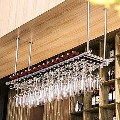 COLiJOL Portabottiglie per Vino Portabottiglie per Vino Europeo Portabottiglie per Bicchieri da Vino Capovolto Portabottig...