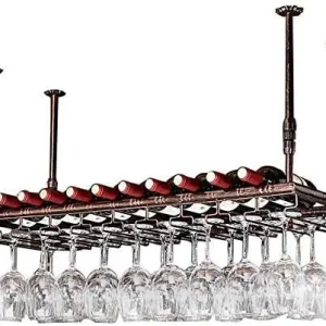 COLiJOL Portabottiglie Portabottiglie Portabottiglie Portabottiglie Ferro Stile Industriale Retrò Bar Ristorante Portabicc...
