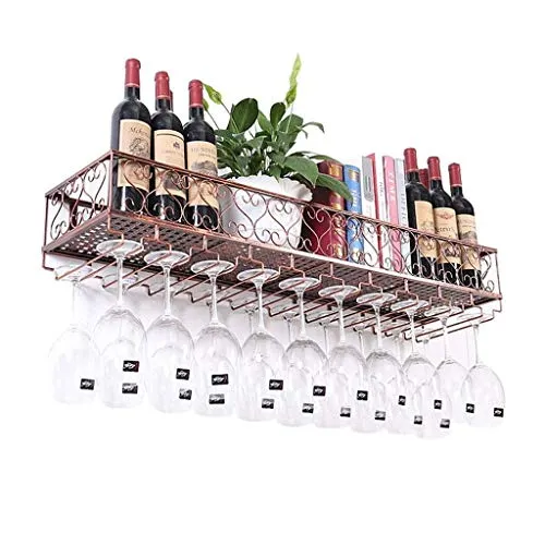 COLiJOL Portabottiglie da Vino Metallo Portabottiglie da Vino Sospeso Metallo Portabottiglie da Vino Parete Portabottiglie...