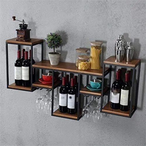 COLiJOL Scaffale per Vino Scaffale Divisorio Parete Scaffale Muro Ferro per Soggiorno Camera da Letto Utilizzato per Scaff...