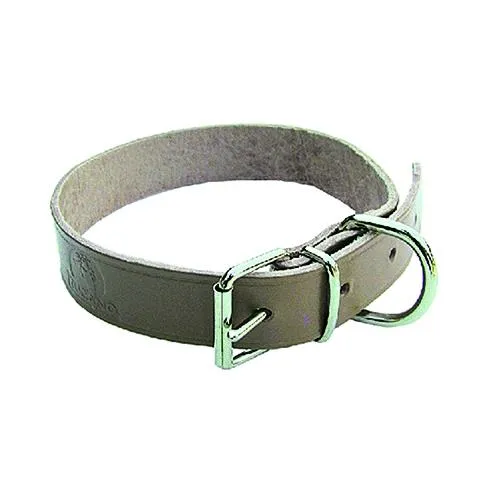 Collare Per Cane Cuoio Larg. Mm 16 Lung. Cm 37 Cf. 6 Pz