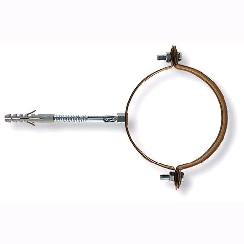 COLLARE per Pluviale Tondo FISCHER da 80 mm Verniciato Marrone