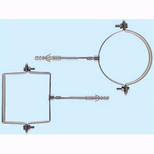 Collari Fischer per pluviali - SCP tondo - mm. 100 - zincato Conf. 1 Pz