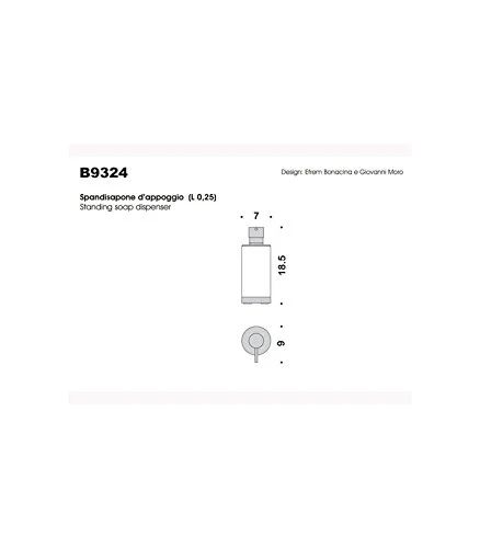 Colombo Design B93240CRCNO Porta Sapone Serie Nordic, Cromo
