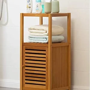 Mensola doccia, mensola multifunzionale bambù, mensola soggiorno bagno piedi, portafiori strati, 3 livelli COOLLL