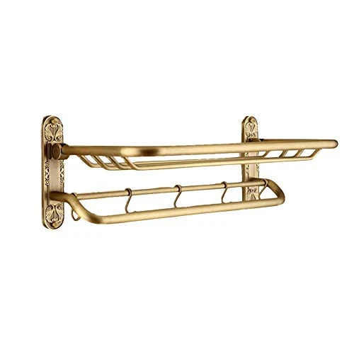 Mensola per doccia, portasciugamani parete, portasciugamani rame antico, portaoggetti da bagno, accessori hardware da bagn...
