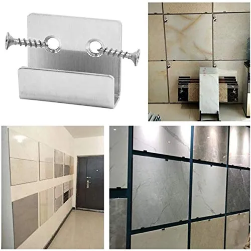 Counius 10 Pezzi Staffe incasso Incasso Gancio Pesante Espositore Piastrelle Acciaio inox Parete Appendere l'immagine Con...
