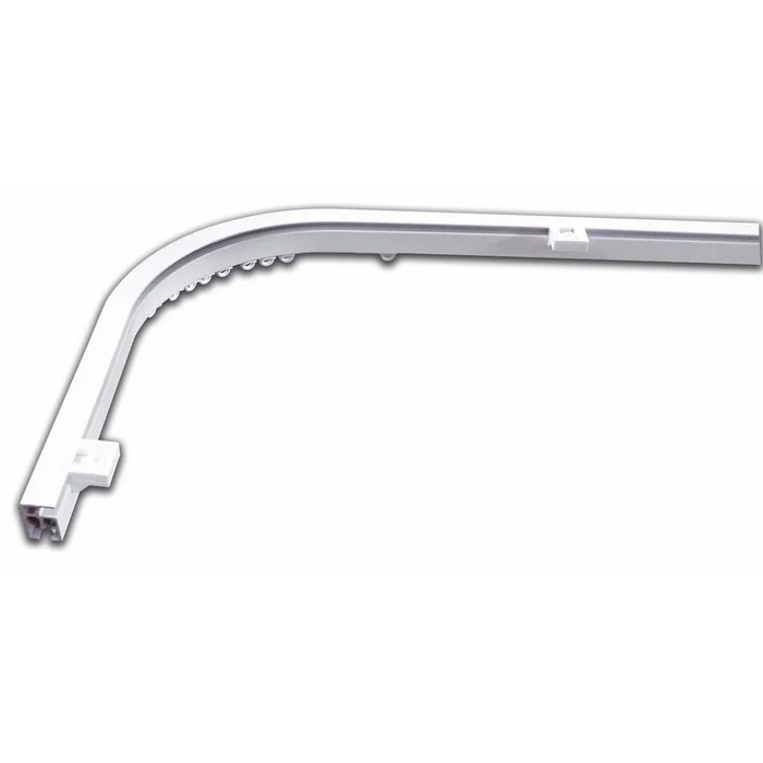 Curva Destra Dx per Scorritenda Alluminio Bianco 70 cm
