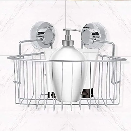 Mensola da doccia ventosa acciaio inox parete per vasca da bagno, senza foratura, per risparmiare spazio e shampoo Danchen