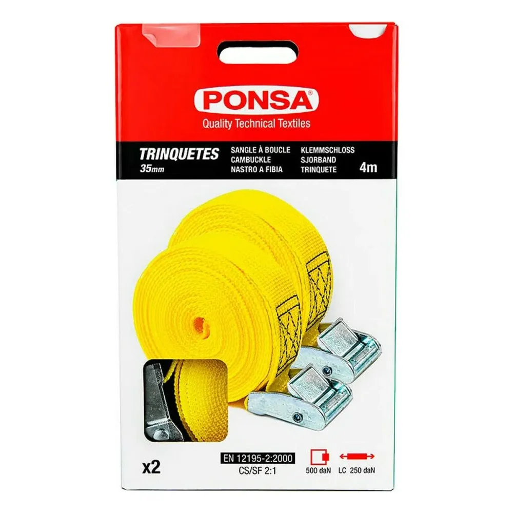 Dente di arresto Ponsa 027,048,035,108 Giallo 35 mm x 4 m 2 Unità
