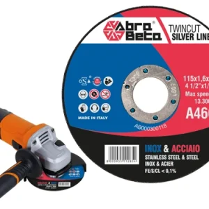 Dischi Abra Beta Conf. 300 pz + smerigliatrice 115x1,6. Prezzo per Confezione.