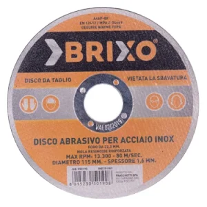 Dischi abrasivi Brixo per Inox. Prezzo per Pezzo.