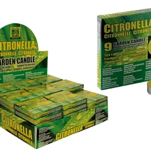 Espositore Ceri citronella candele Tea Light. Prezzo per Confezione.