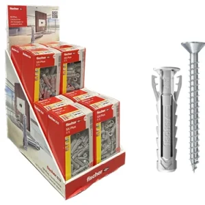 Espositore Tasselli Fischer SX Plus 3 Referenze. Prezzo per Pezzo.