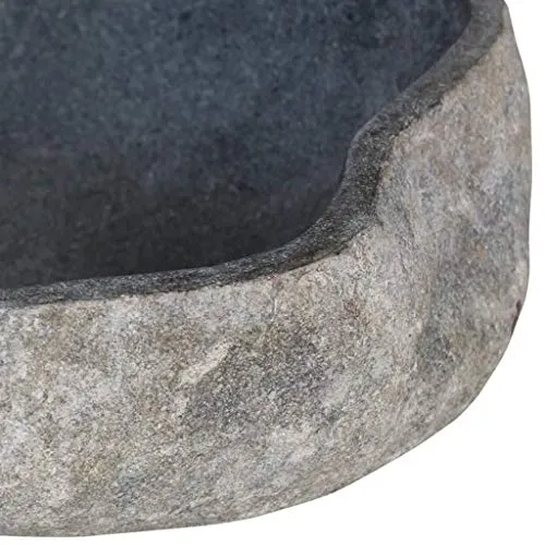 Estink Lavabo da appoggio pietra naturale, 46-52 cm