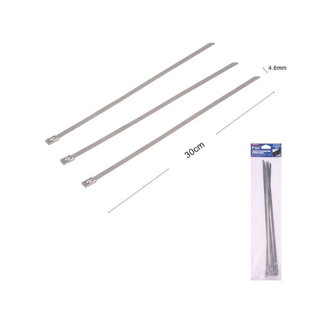 Hq Fascette Acciaio Inox Autobloccanti 46X300Mm 7Pz