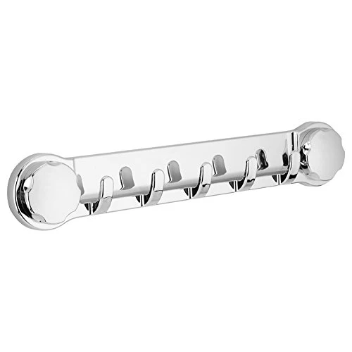 Fdit potente ventosa portasciugamani montaggio parete telo bagno appendiabiti appendiabiti barra appendiabiti con 5 ganci...