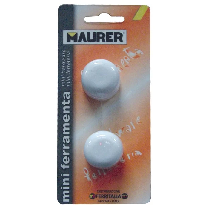 Fermaporta Paracolpo Autoadesivo Abs colore Marrone Maurer conf. 2 Pz