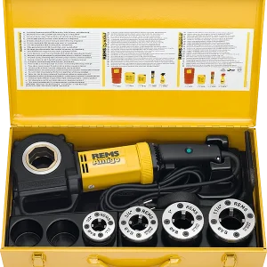 Filiera Elettrica Rems AMIGO 1200 W Con Bussole Cambio Rapido Cassetta Metallica da 1/2 1"1/4