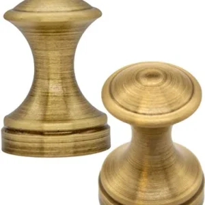 FUXXER® - 2 ganci da parete ottone, design classico, ferro bronzo, 39 x 27 mm, set da 2 pezzi