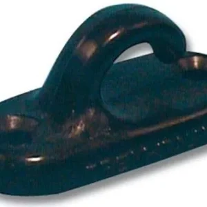 GANCETTO Multiuso con Base di Fissaggio PLASTICA Nera