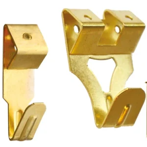 Ganci X ottonati per quadri. Prezzo per Confezione.