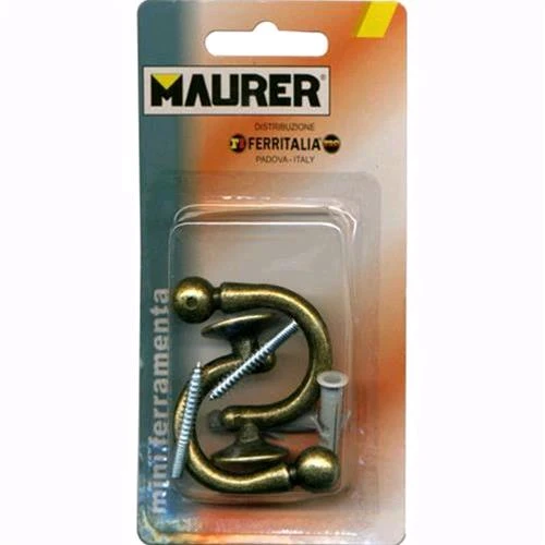 GANCI per EMBRASSE Colore BRONZO 48 mm MAURER Conf da 2 pz con tassello